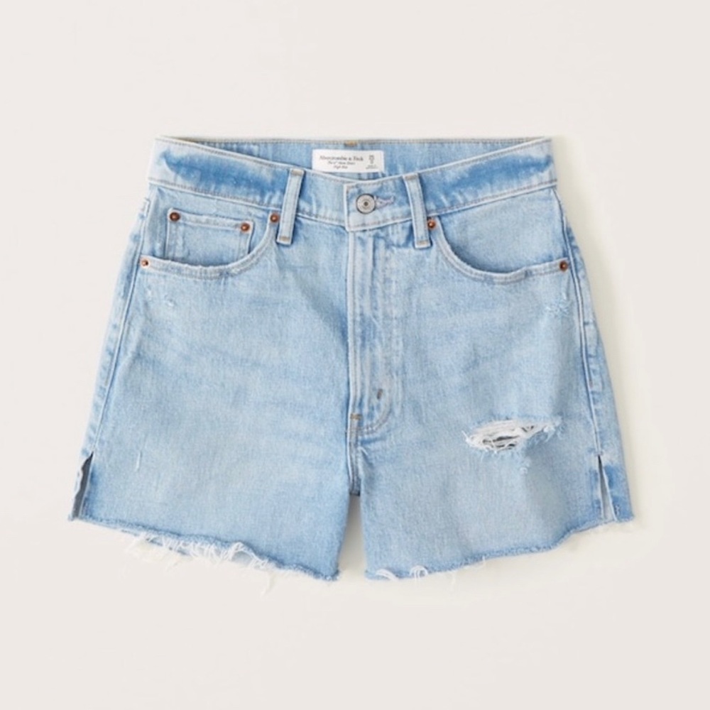Abercrombie High Rise 4 Inch Mom Shorts